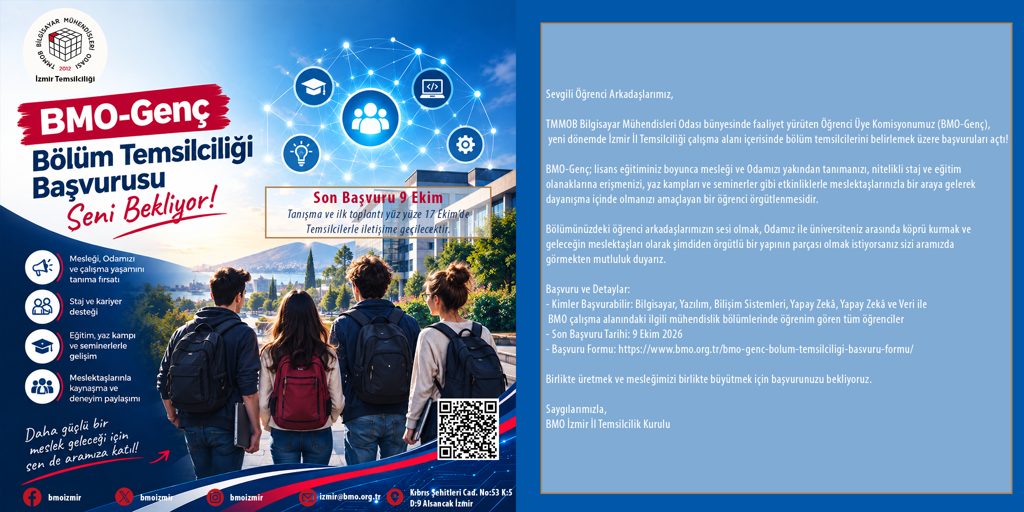 BMO-Genç Bölüm Temsilciliği Başvuruları Başladı