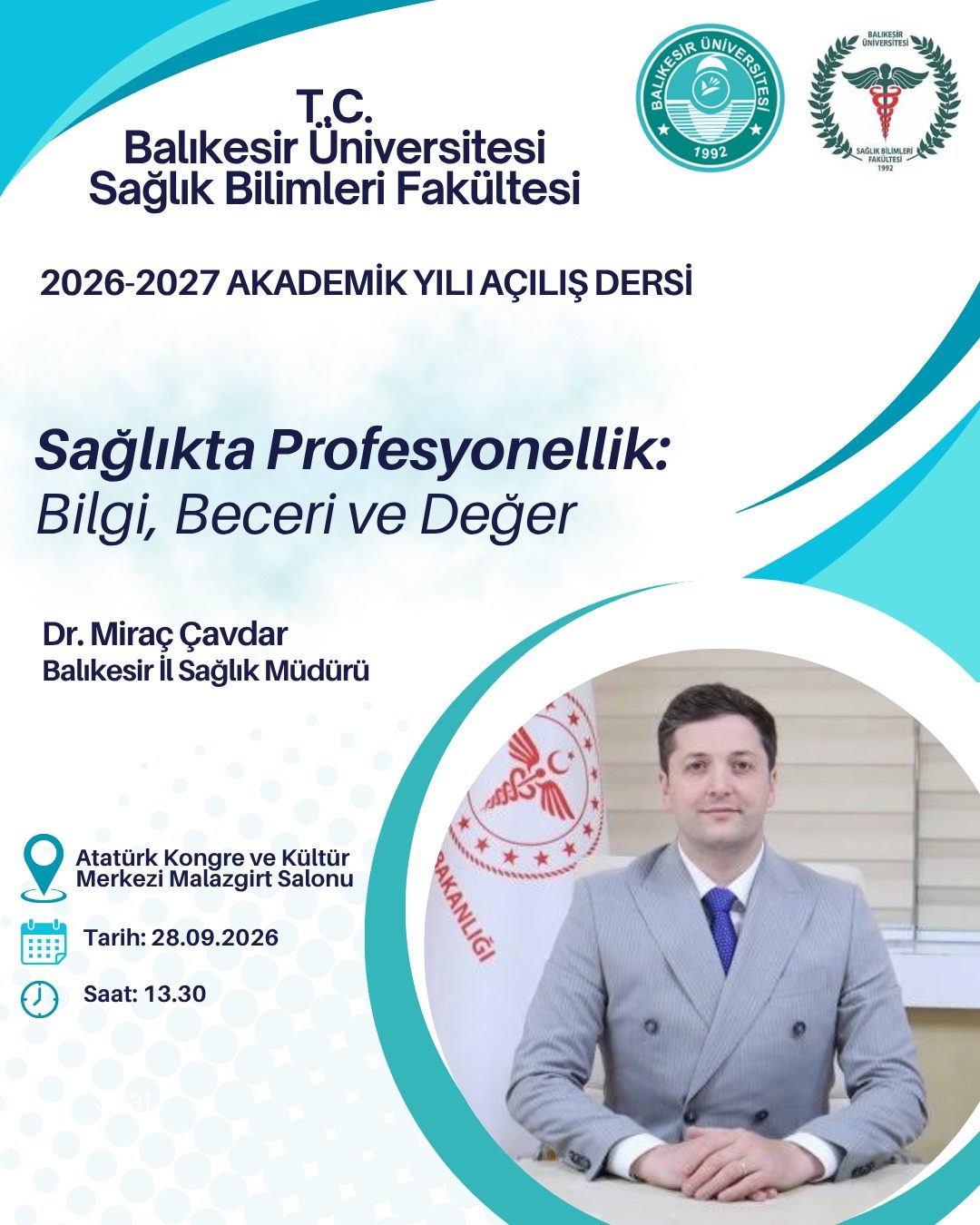 Fakültemizde 2026-2027 Akademik Yılı Açılış Dersi  Gerçekleşti 1