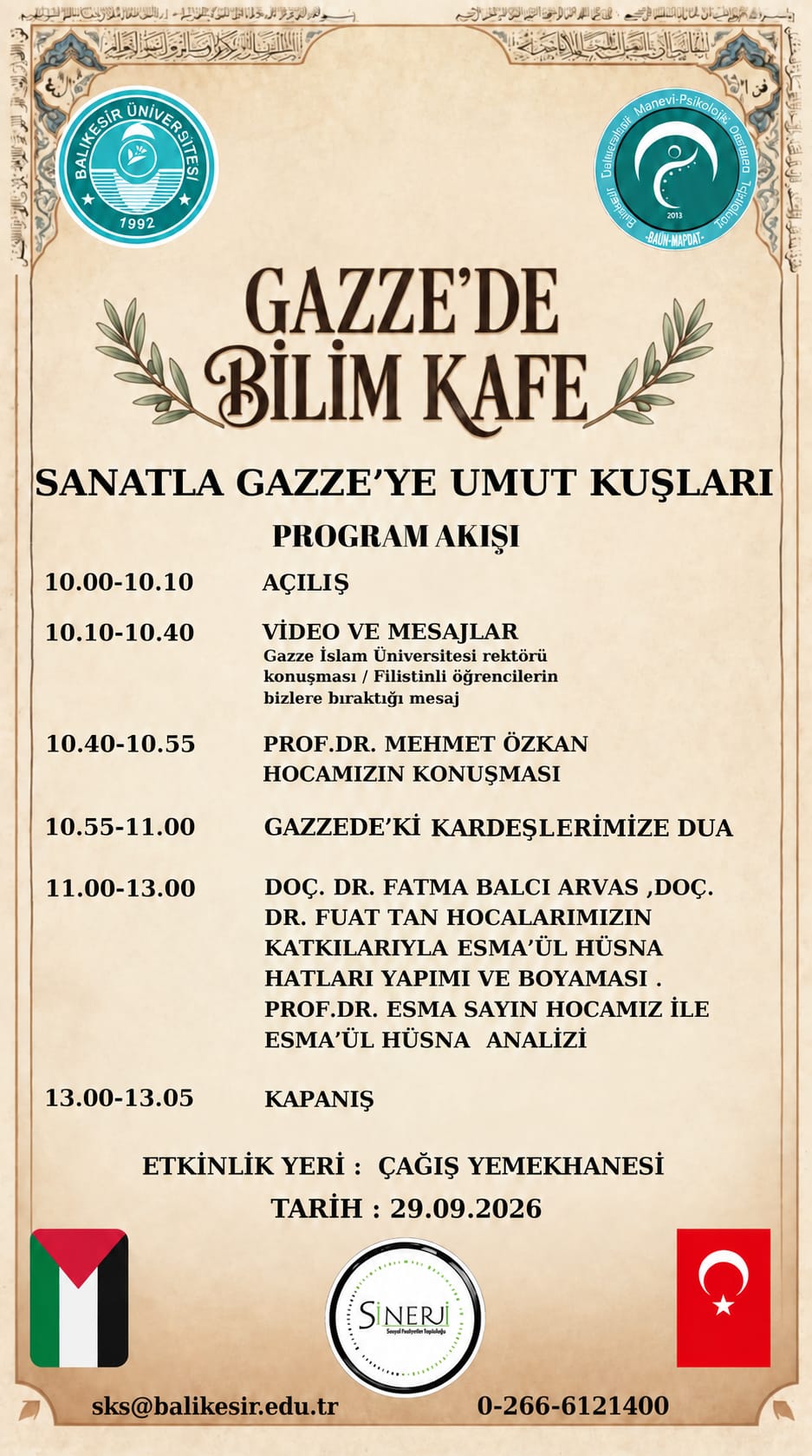 GAZZE’DE BİLİM KAFE: SANATLA GAZZE’YE UMUT KUŞLARI 1