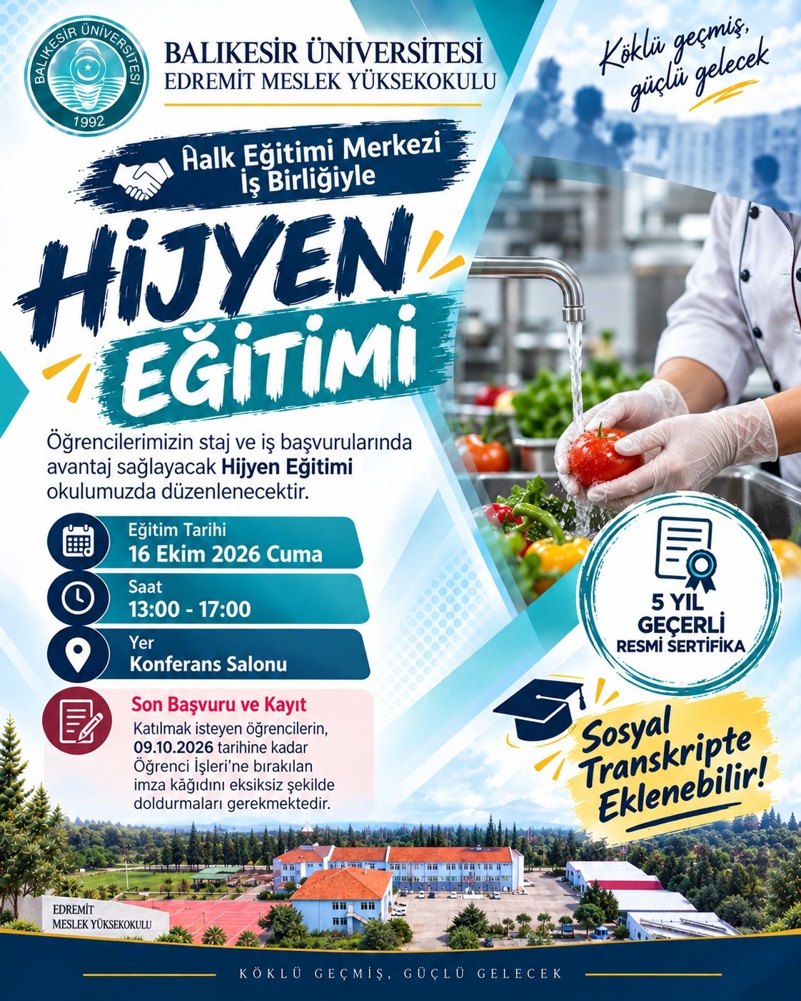 Halk Eğitimi Merkezi İş Birliğiyle Hijyen Eğitimi