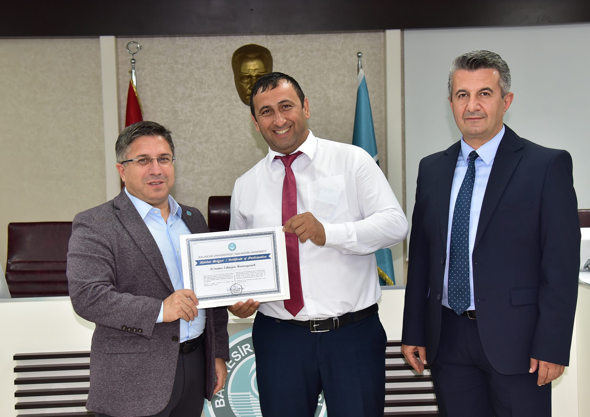 Özbekistan ODTI Akademisyenleri BAÜN’deki Programlarını Sertifika ile Tamamladı 6