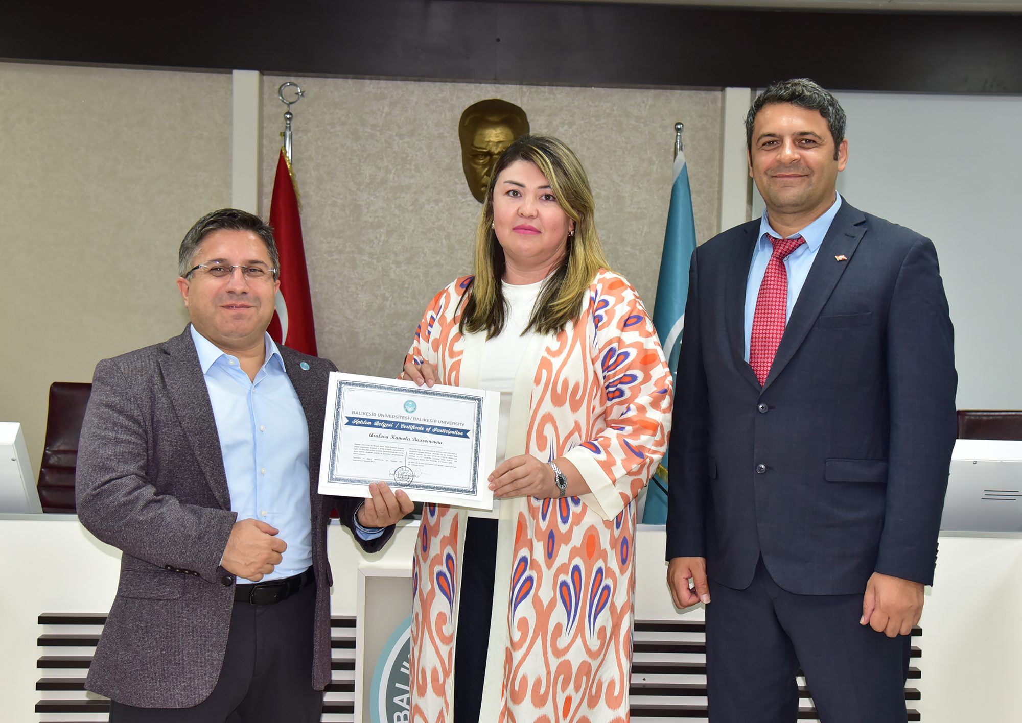 Özbekistan ODTI Akademisyenleri BAÜN’deki Programlarını Sertifika ile Tamamladı 3