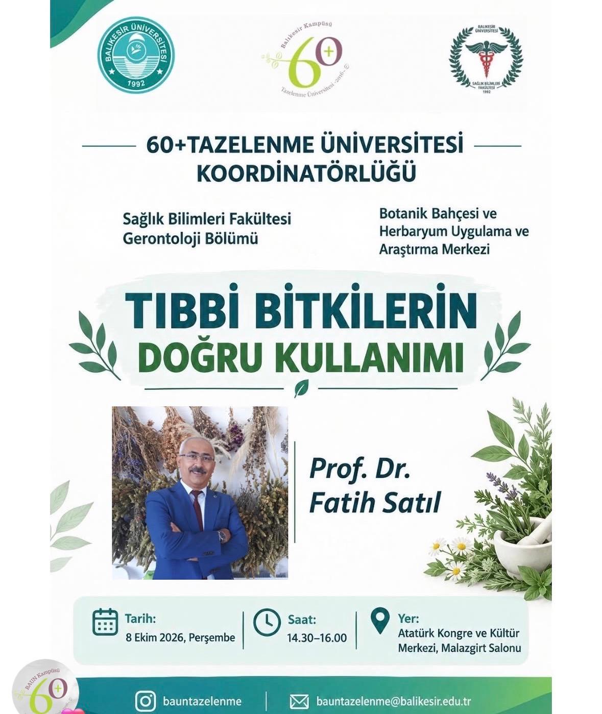 Tıbbi Bitkilerin Doğru Kullanımı Semineri  