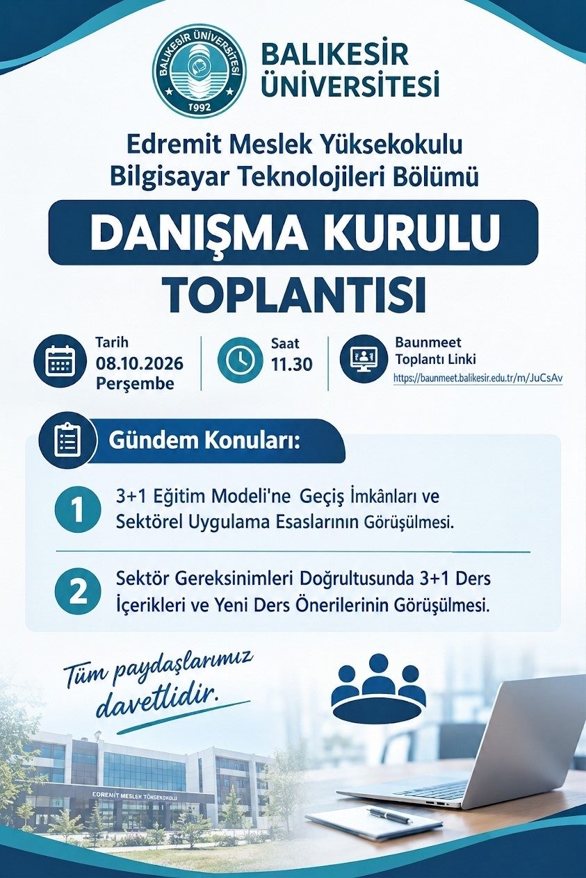 Computerize Mapping Program Computer Programming Program Advisory Board Meeting | EDREMİT MESLEK ...