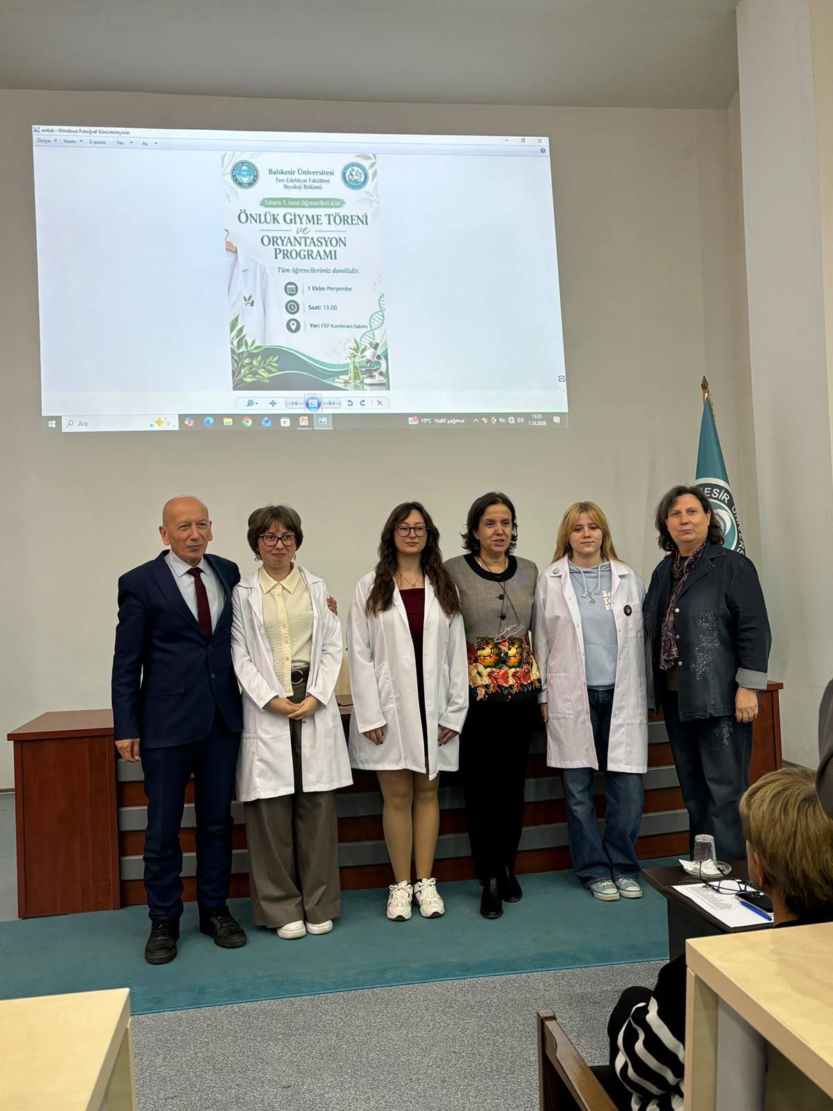 Bölümümüzde 1. Sınıf Öğrencileri için Önlük Giyme Töreni ve Oryantasyon Programı Yapıldı 18