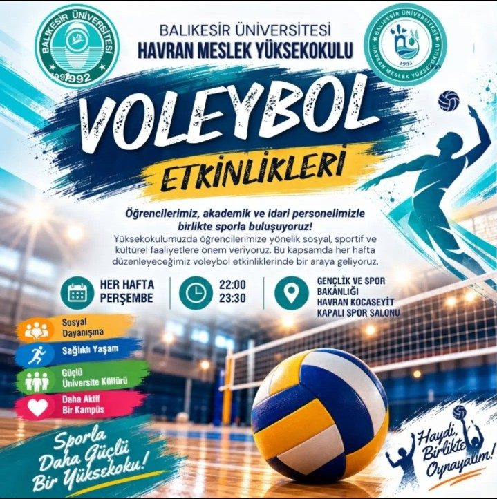 Havran MYO’da Sporla Buluşuyoruz!