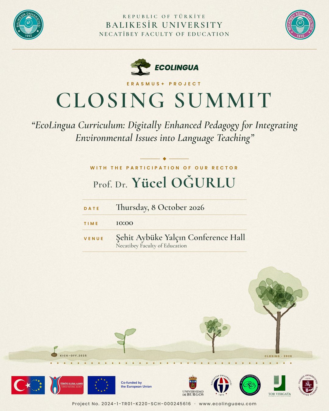You're invited to the EcoLingua Closing Summit!