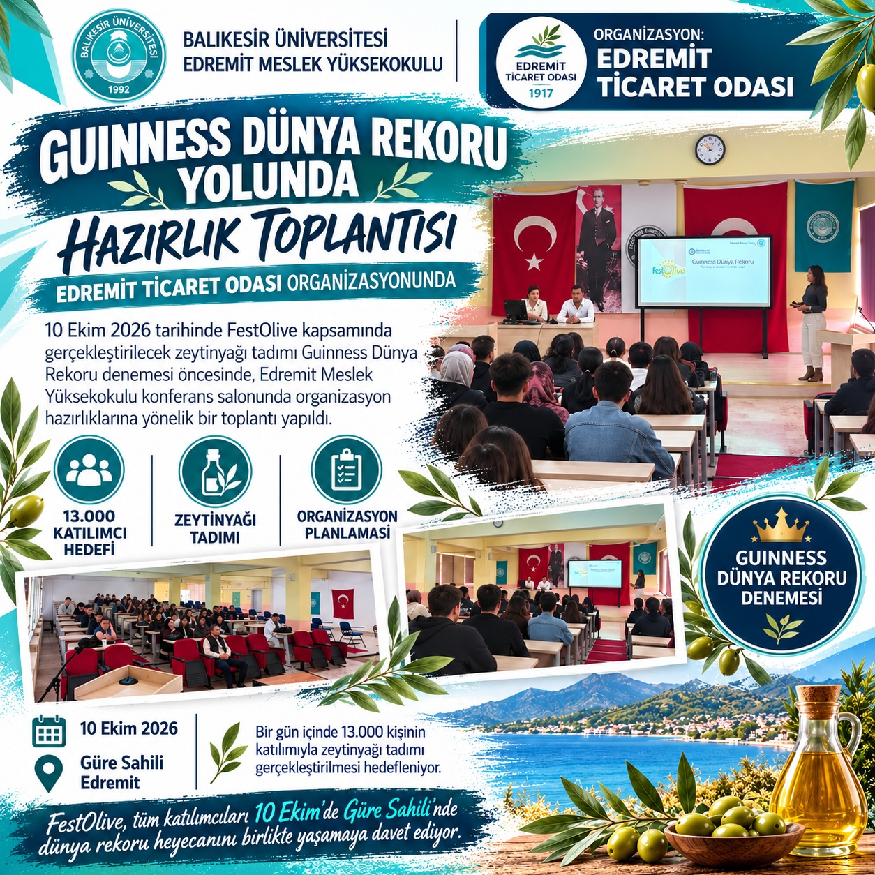 Edremit Meslek Yüksekokulunda Guinness Dünya Rekoru İçin Hazırlık Toplantısı Yapıldı 7