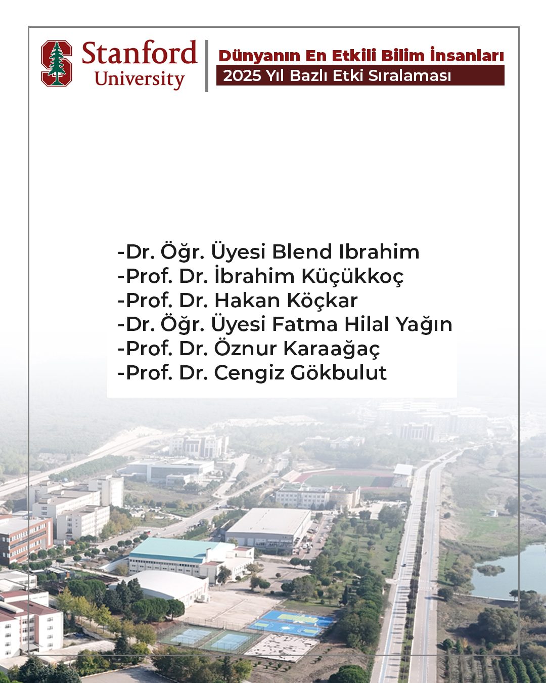 BAÜN, Dünyanın En Etkili Bilim İnsanları Listesinde Yükselişini Sürdürdü 3