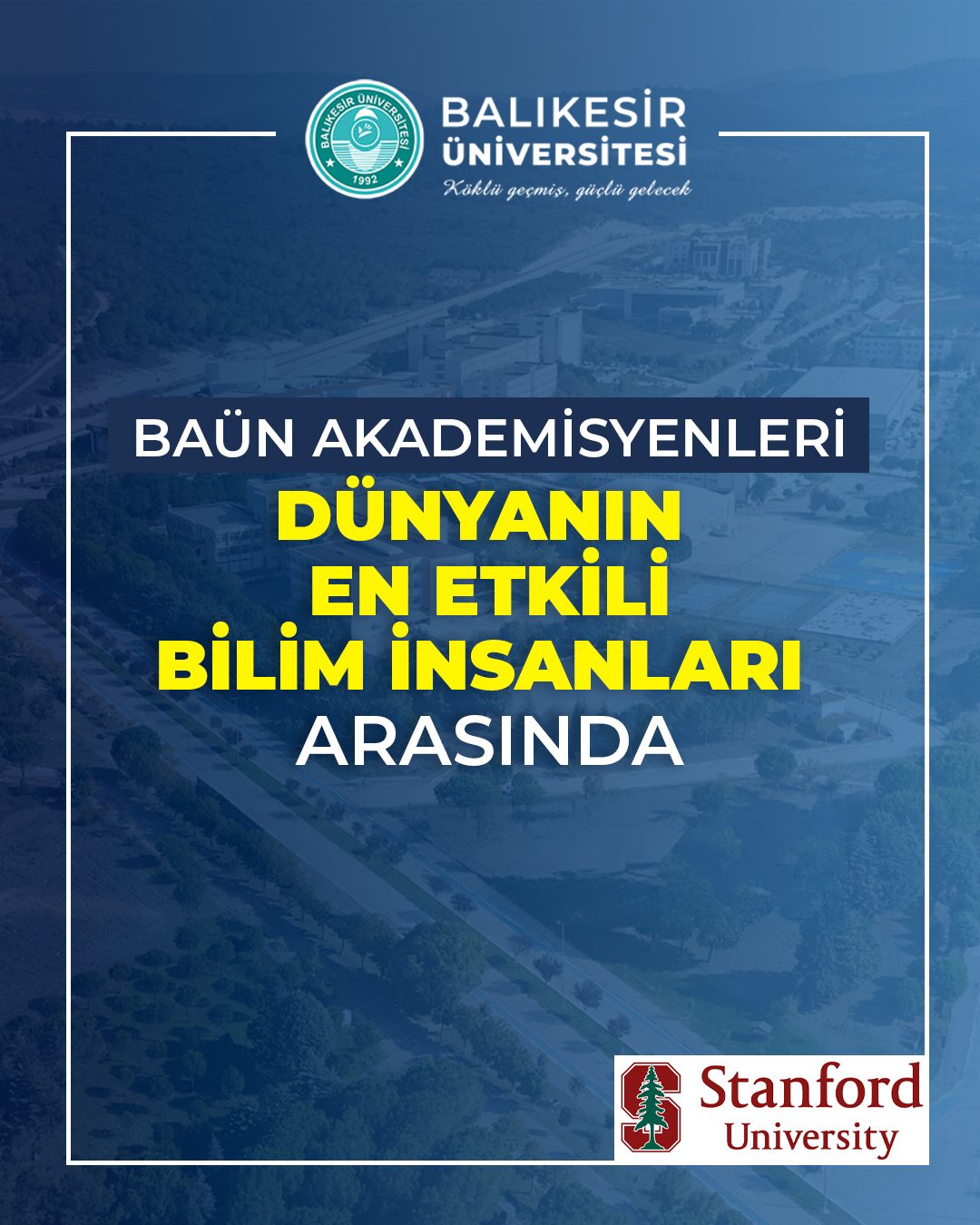 BAÜN, Dünyanın En Etkili Bilim İnsanları Listesinde Yükselişini Sürdürdü 1