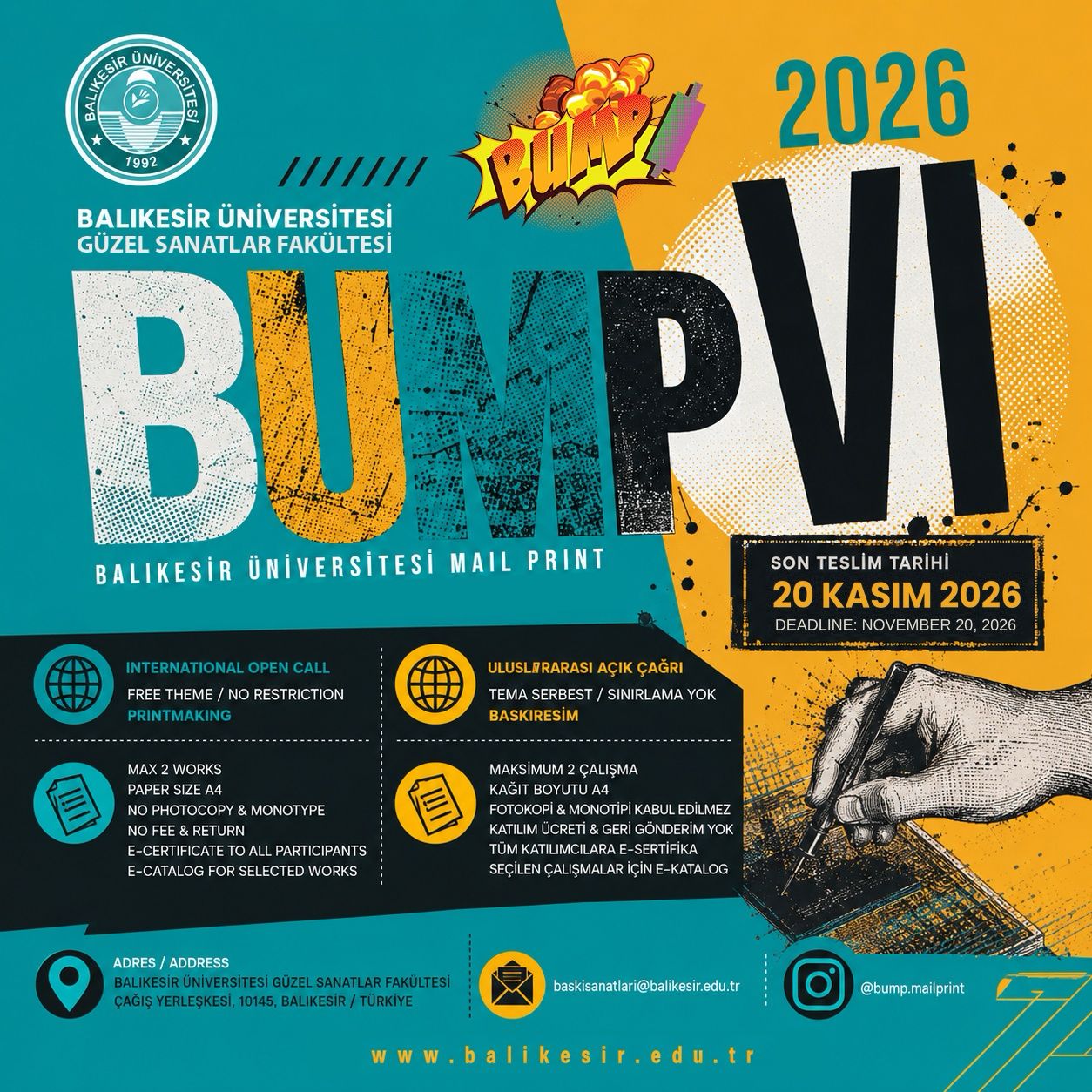 BUMP VI 2026 | SON BAŞVURU TARİHİ UZATILDI