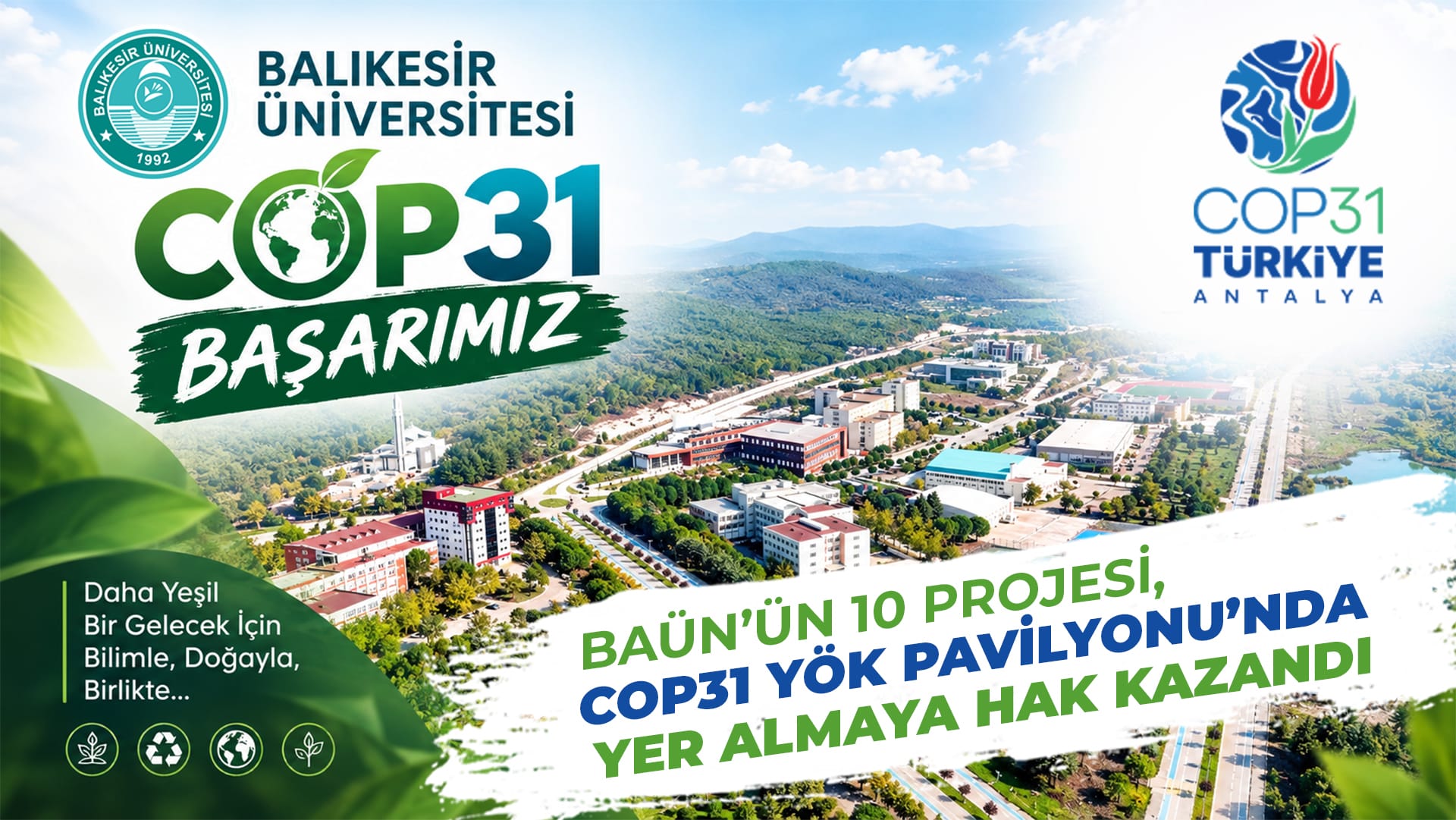 Fakültemizden COP31’e bilimsel katkı!