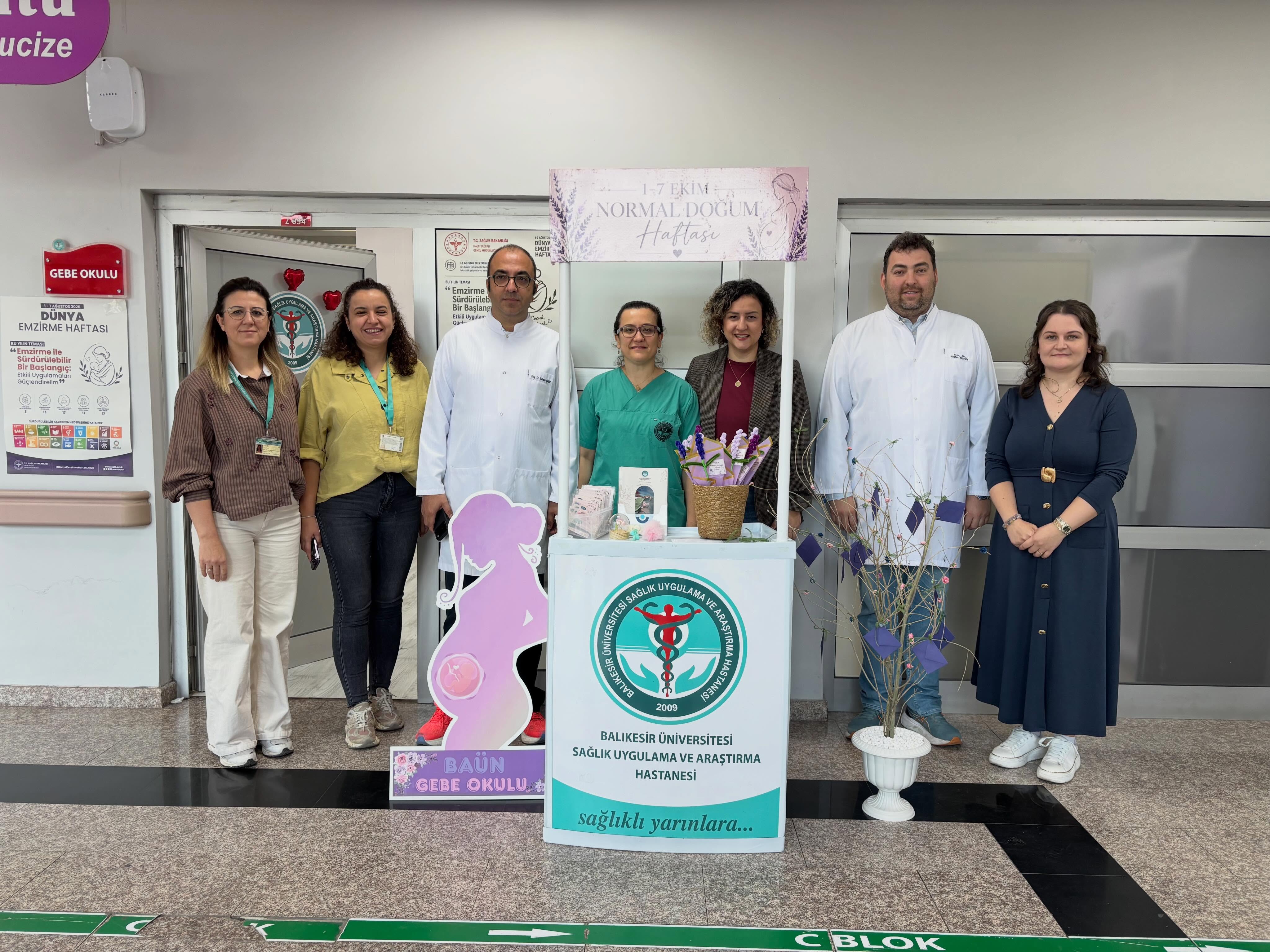 BAÜN Hastanesinde Normal Doğum Haftası Farkındalık Etkinlikleri Gerçekleştirildi
