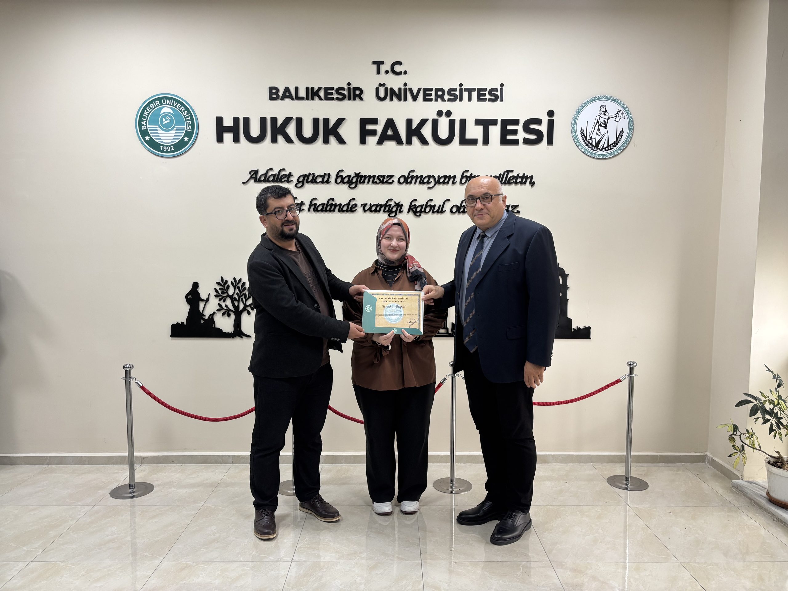 Ulusal Staj Programı Kapsamında Stajlarını Tamamlayan Öğrencilerimize Teşekkür Belgesi 1