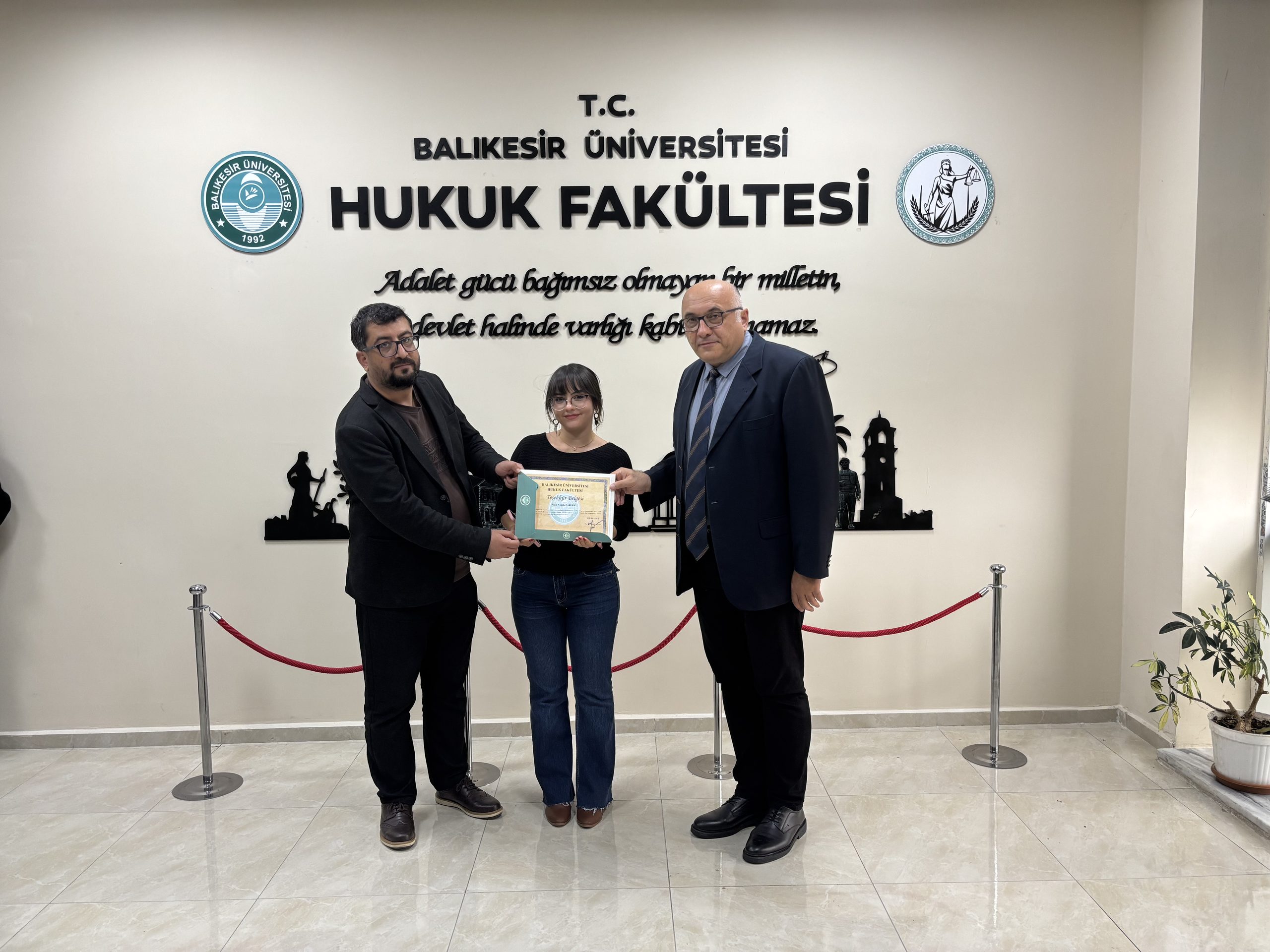Ulusal Staj Programı Kapsamında Stajlarını Tamamlayan Öğrencilerimize Teşekkür Belgesi 2