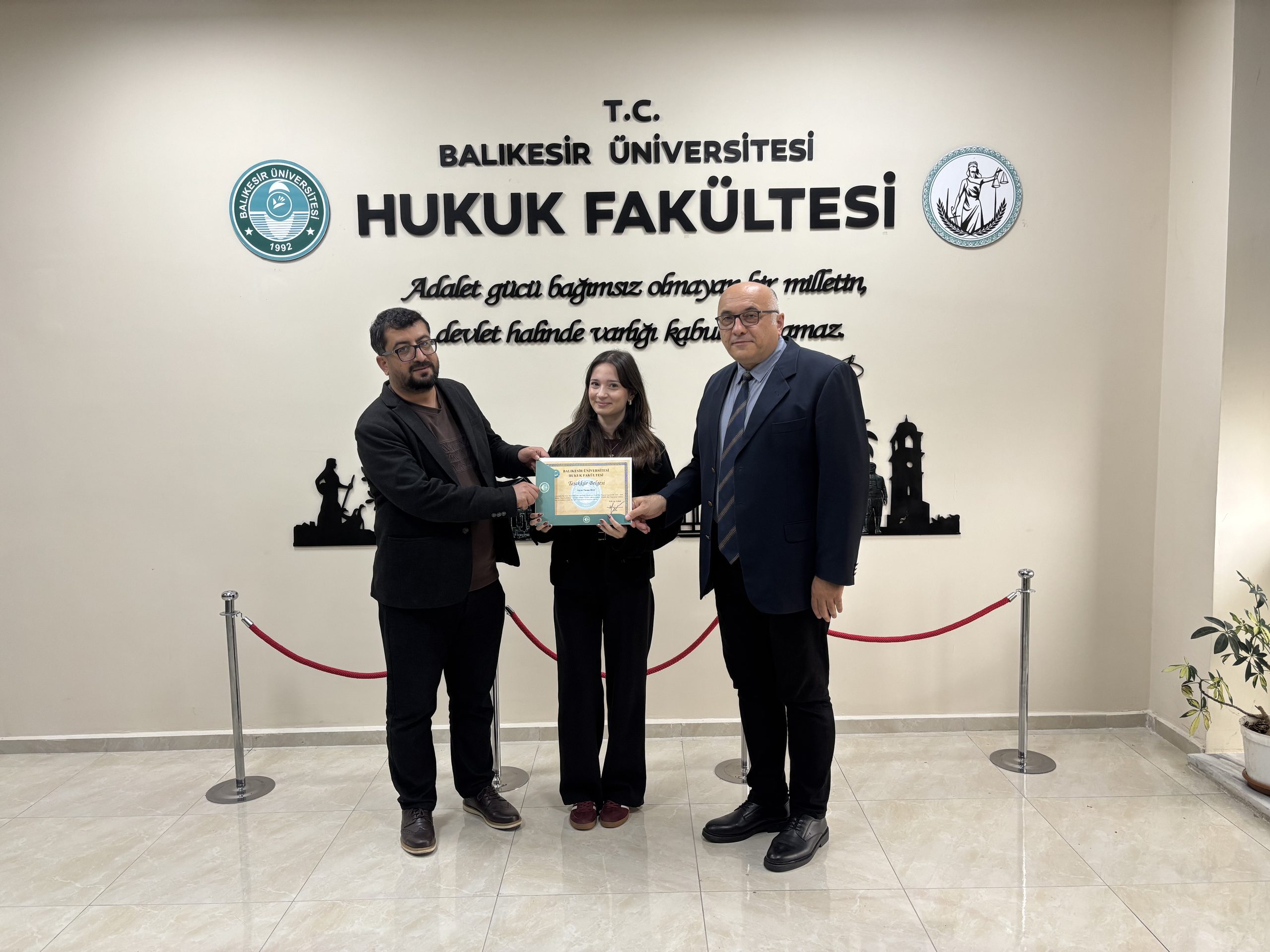 Ulusal Staj Programı Kapsamında Stajlarını Tamamlayan Öğrencilerimize Teşekkür Belgesi 4