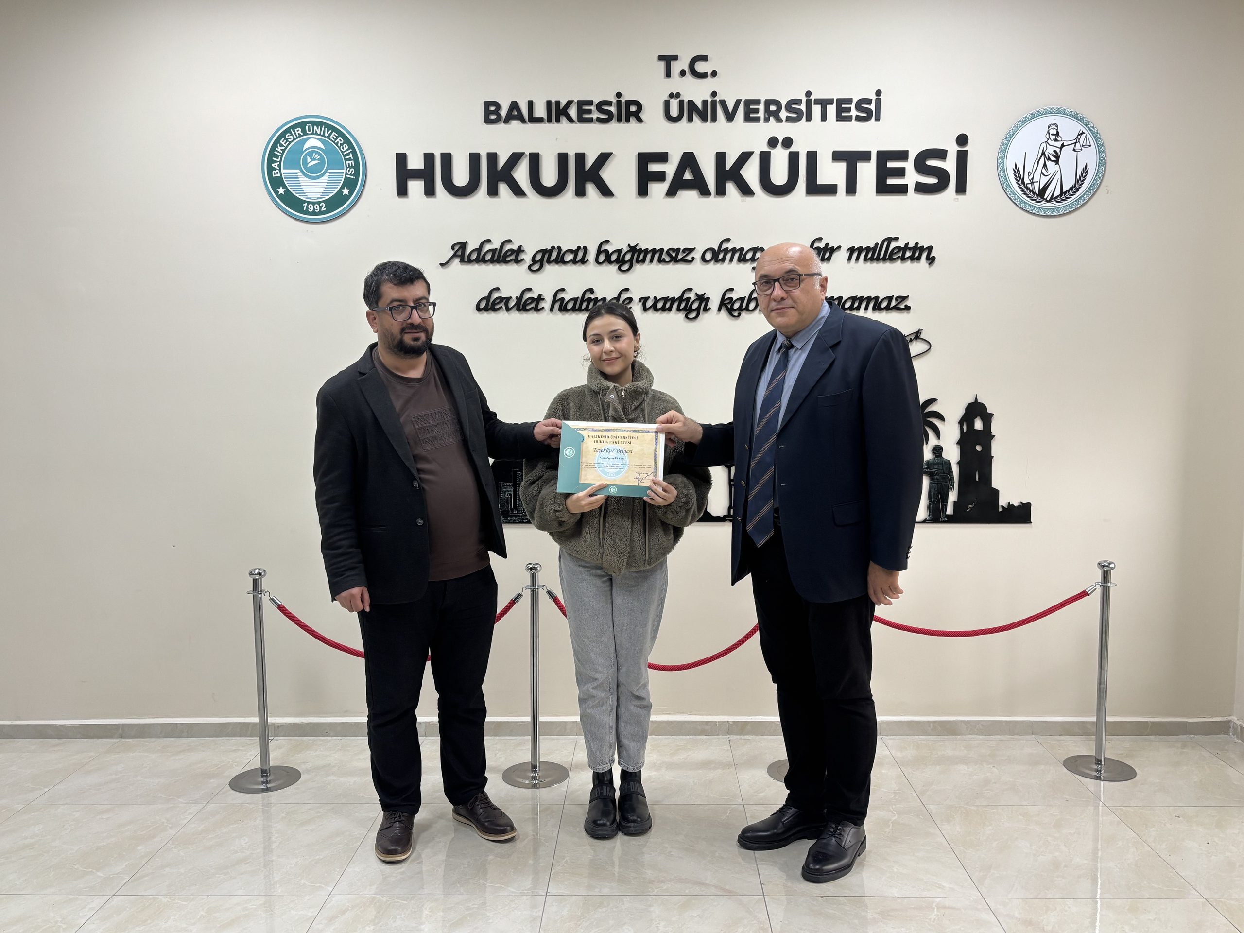 Ulusal Staj Programı Kapsamında Stajlarını Tamamlayan Öğrencilerimize Teşekkür Belgesi 7