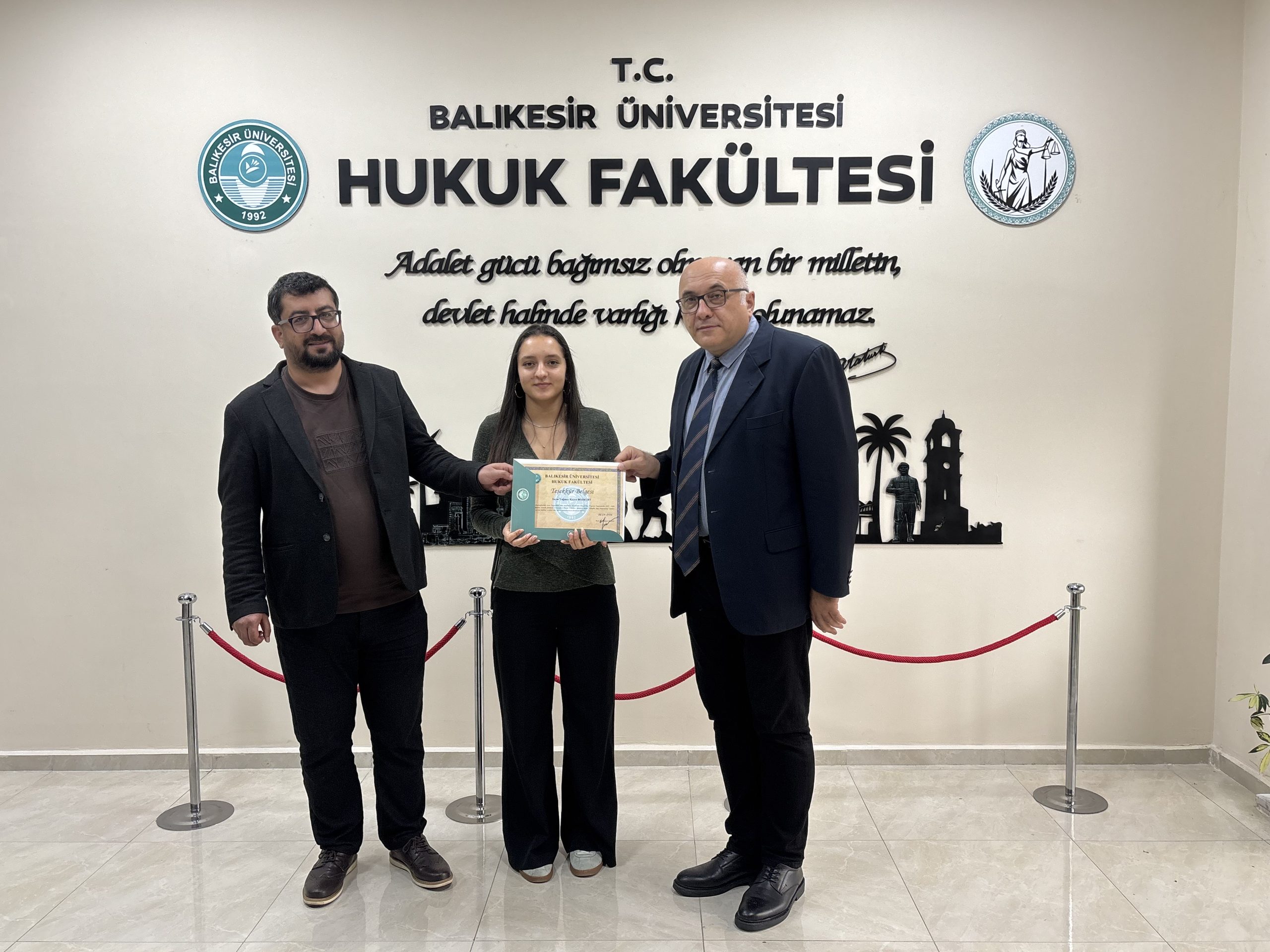 Ulusal Staj Programı Kapsamında Stajlarını Tamamlayan Öğrencilerimize Teşekkür Belgesi 13