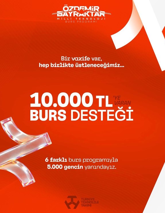 Değerli öğrencilerimiz, 2027 Burs Programı başvuruları başlamıştır. 🎓 📅 3