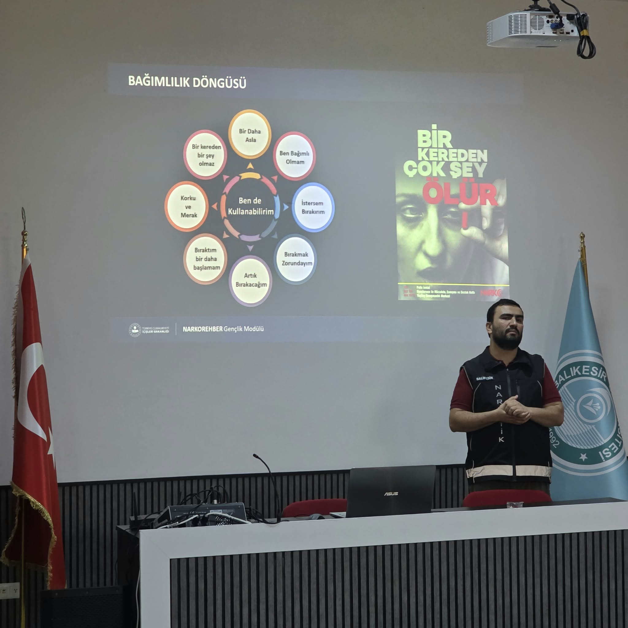 Narkorehber Gençlik Modülü Kapsamında Bigadiç Meslek Yüksekokulumuzda Eğitim Semineri Düzenlendi 2