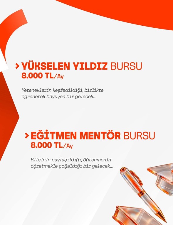 Değerli öğrencilerimiz, 2027 Burs Programı başvuruları başlamıştır. 🎓 📅 5