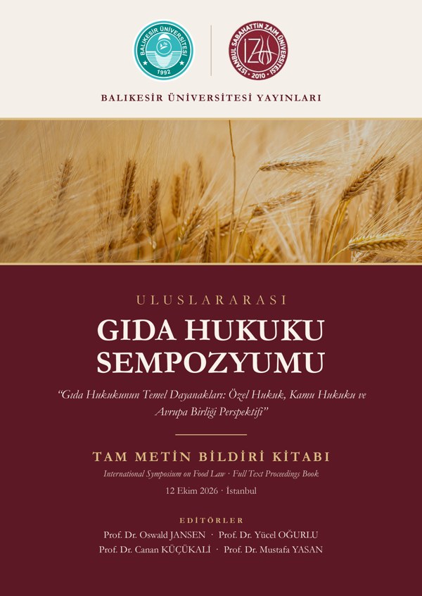 Uluslararası Gıda Hukuku Sempozyumu Tam Metin Bildiri Kitabı kapağı
