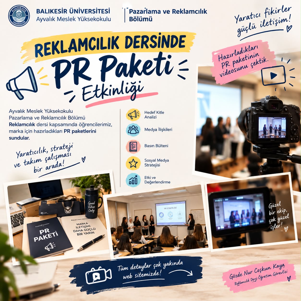Reklamcılık Dersinde Yaratıcılık İş Başında!