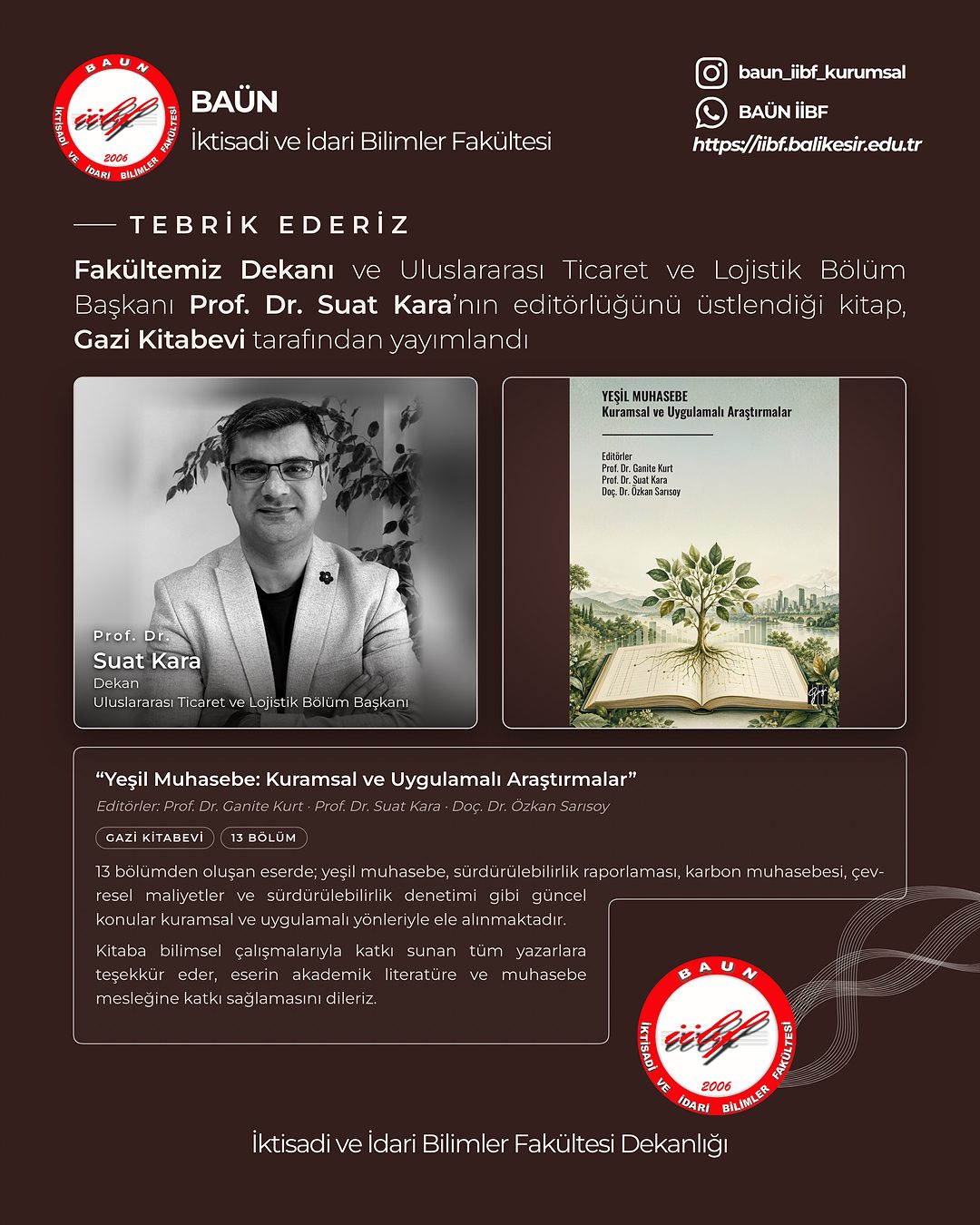TEBRİK EDERİZ…