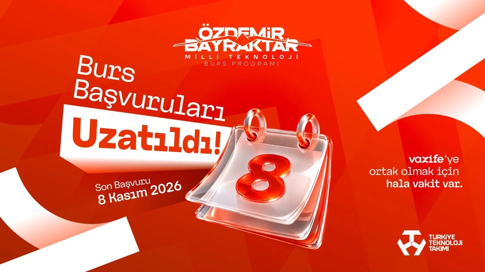 Milli Teknoloji Burs Programı Başvuruları