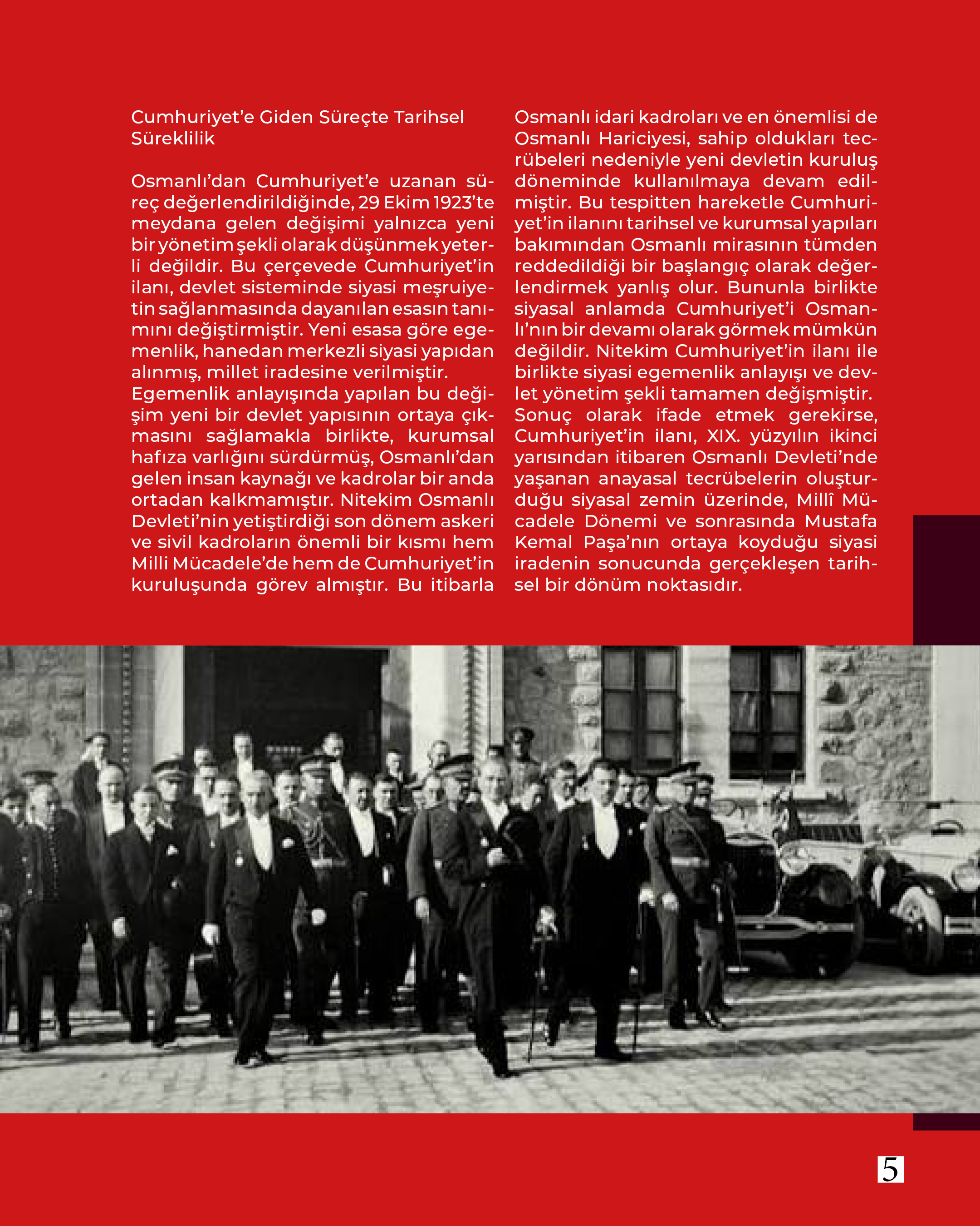 Akademisyenlerimizden" Osmanlı’dan Cumhuriyet’e Tarihi Süreçte Yaşanan  Dönüşüm ve  Türkiye Cumhuriyeti’nin İnşası" Doç. Dr. Ferruh KAYALAN - Balıkesir Üniversitesi Fen Edebiyat Fakültesi Tarih Bölümü  	 6
