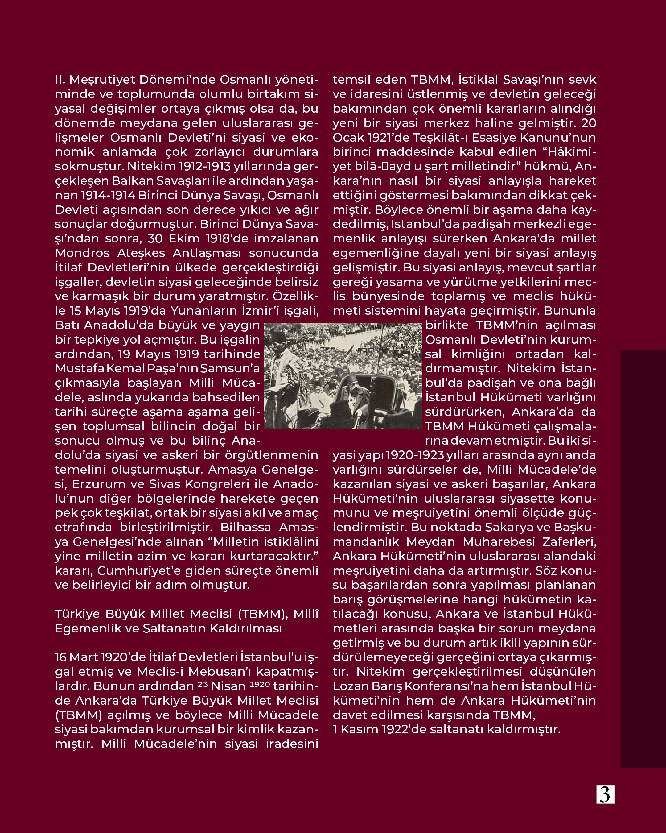 Akademisyenlerimizden" Osmanlı’dan Cumhuriyet’e Tarihi Süreçte Yaşanan  Dönüşüm ve  Türkiye Cumhuriyeti’nin İnşası" Doç. Dr. Ferruh KAYALAN - Balıkesir Üniversitesi Fen Edebiyat Fakültesi Tarih Bölümü  	 4