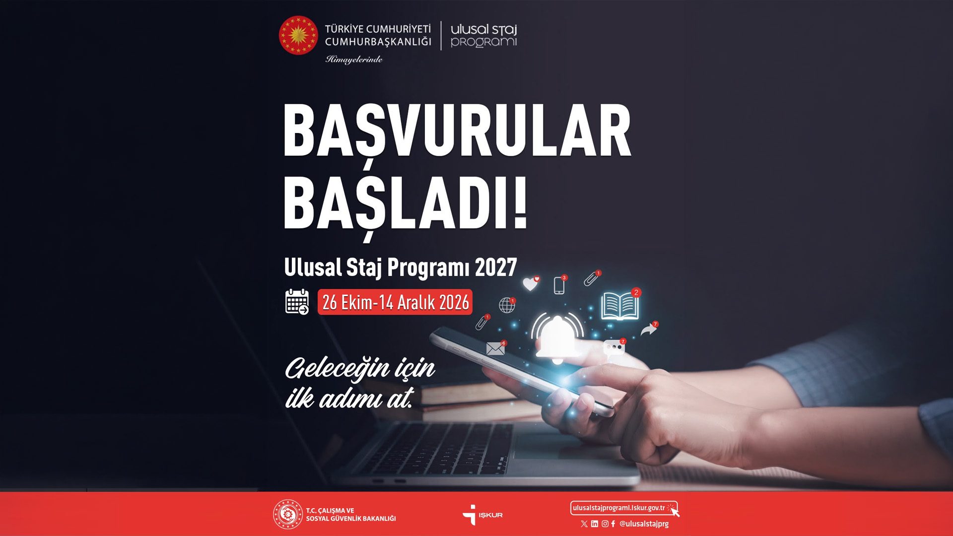 Ulusal Staj Programı 2027 Yılı Başvuruları Başladı