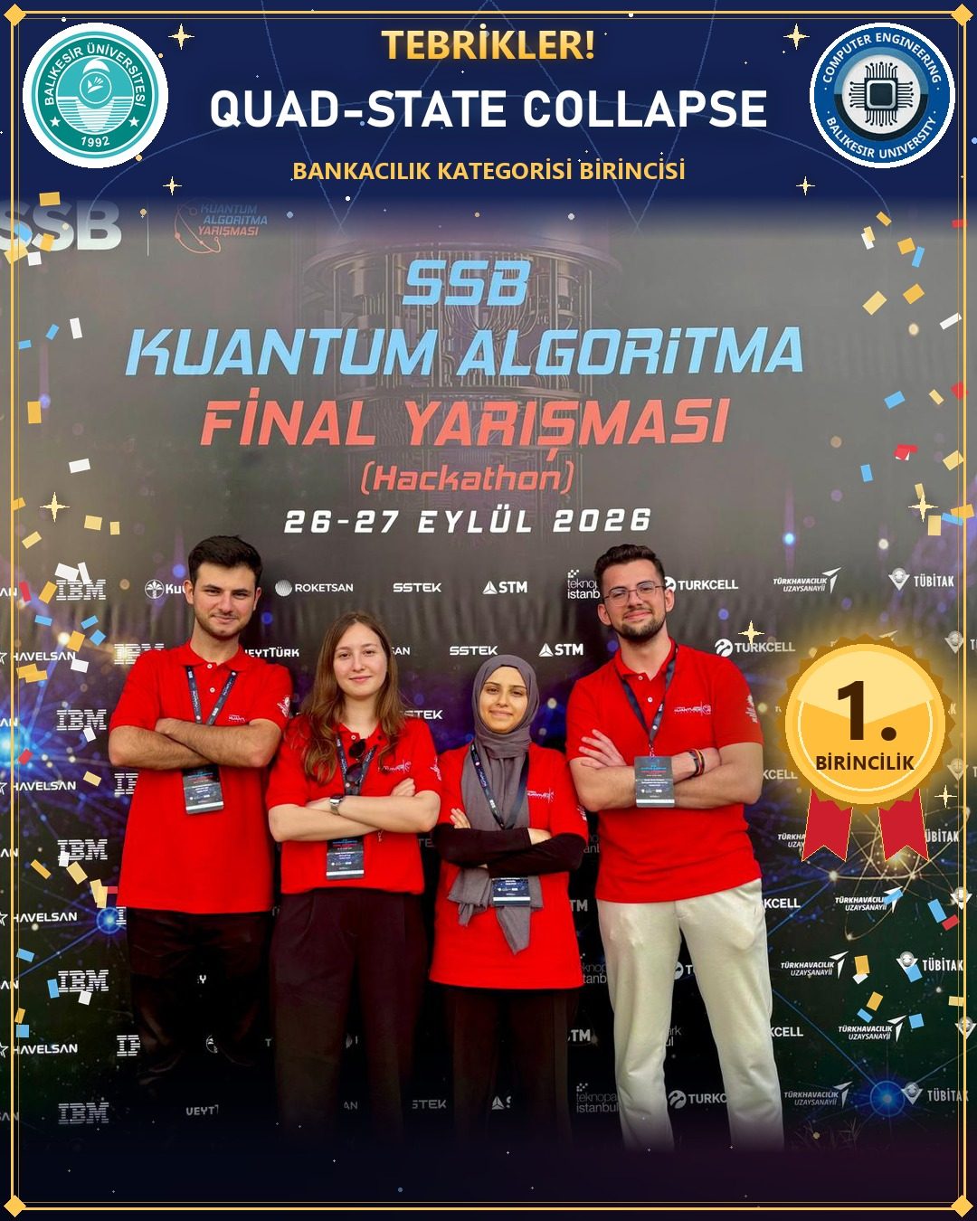 BAÜN’lü Öğrencilerden SSB Kuantum Algoritma Yarışmasında Birincilik Başarısı 3