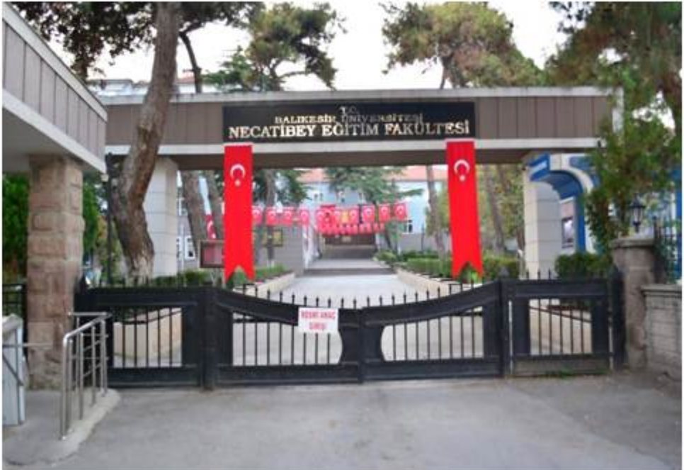 Main gate of Necatibey Faculty of Education